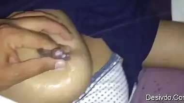 Desi Wife Milky Boobs Lactating and Squirting by Hubby