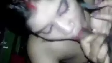 Bangladeshi wife giving blowjob to her hubby