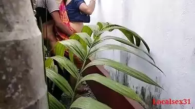 Horny Tamil aunty takes a young dick in her garden