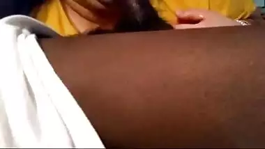 Busty Kerala bhabhi giving a mind blowing blowjob to hubby