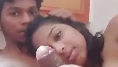 Gf shy to hold big cock of lover