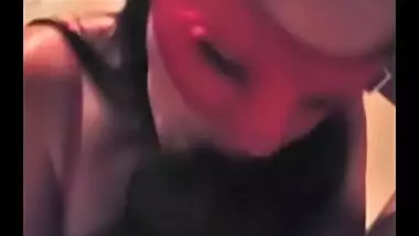 Asian gives passionation blowjob to new BF