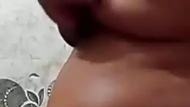 Tamil Horny Sweet playing with her Bouncy Tits