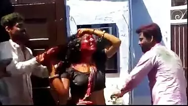 XXX Indian blue film episode of bhabhi devar during Holi