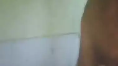Indian big cock masturbating in toilet