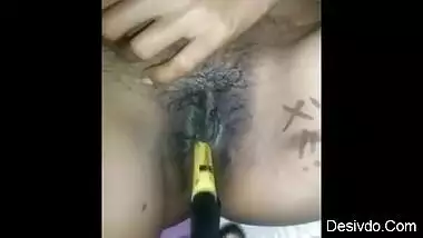 Horny wife pussy fucked with Marker Pen by hubby