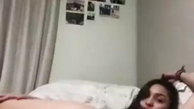 Desi cute girl fingering pussy selfie cam video-1