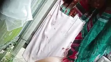 Outdoor nude bath video update of viral busty MILF