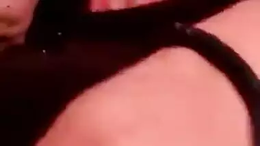 Desi newly married wife boobs selfie