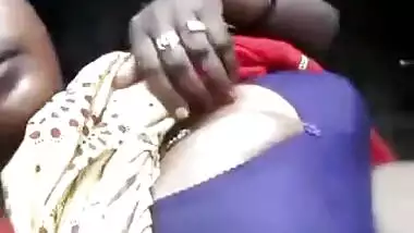 Indian whore doesn't cover body and shows it off on camera with smile