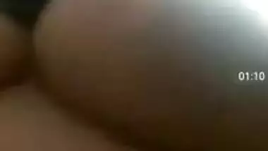 Indian couple on video call boobs show