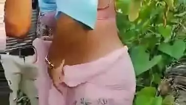 Assamese wife caught fucking outdoors