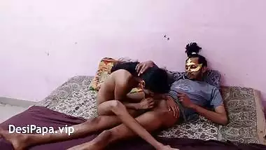 18 Year Old Indian Teen With Natural Tits Desi Sucks And Fucks Before Bed Time