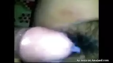 Close-up POV video of horny Indian couple fucking.