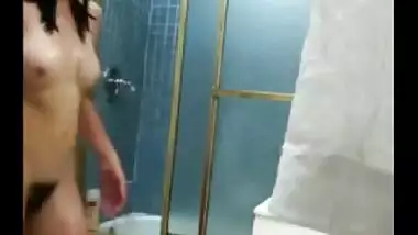 Cute Bangalore Girlfriend Masturbates In The Shower