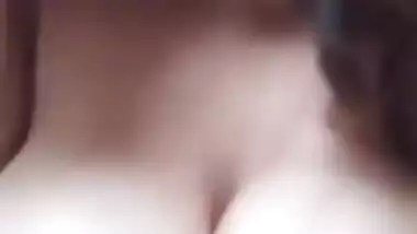 Beautiful Cute Desi Girl Playing With Her boobies