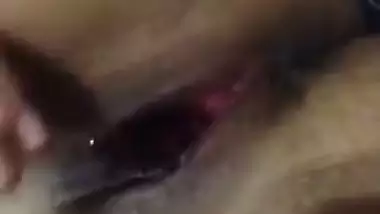 Lonely unsatisfied Desi wife masturbating her pink XXX pussy