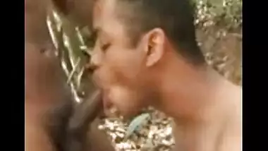 Gay sex video of dick sucking outdoors-Hot rimming and fucking outdoors-1