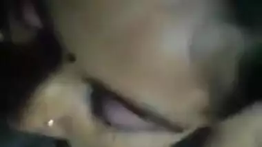 Beautiful Bengali wife sucking dick of her husband