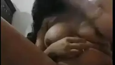 Indian housewife masturbating her twat with her fingers