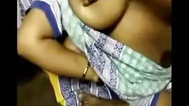 Busty Indian Aunty mastutbation by her Partner
