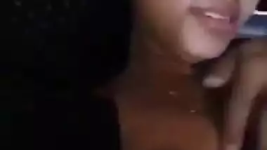 Pressing Boobs Of Hot And Horny Desi Girlfriend