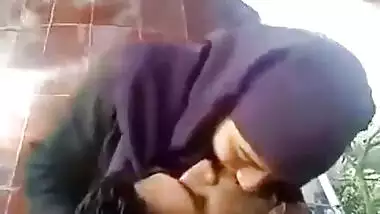 Sexy Bangla girl romancing in the park