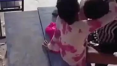 Desi college girl sex with her boyfriend on bench