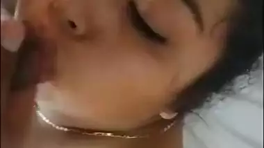 Cumming On Face Of Mature Indian Aunty After Blowjob