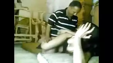 Sexy Arabian girl riding and sucking her father’s penis