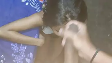 Desi anal sex bhabhi in doggy with cum on face