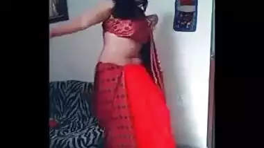 Female performs an Indian sex belly dance in a XXX manner on camera
