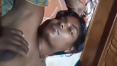 Bhabi Boob Pressed By Husband While Sleeping