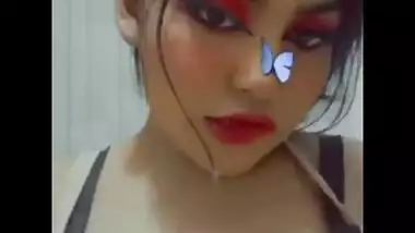 Cute Indian girl Shows her boobs