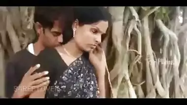 Sexy Indian wife cheating in an outdoor place