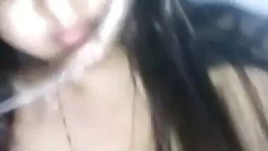 Desi Indian Very pretty n Innocent girl blowjob and mounts On man penis