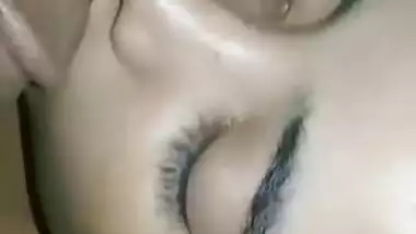 Naughty Desi stud touches with boner bald XXX pussy of sleeping GF