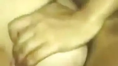 Horny babe sucking dick and licking balls