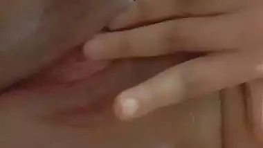 Bubbly Indian girl nude pink pussy rubbing