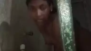 Desi female buys a camera and takes it to shower room to film XXX video