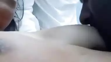 Taxi driver having sex with office girl in hotel room