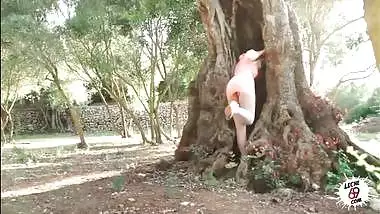 Sexy Cowgirl Chick Gets Fucked In The Woods