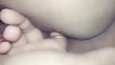 Milk Tanker Bhabi playing with Her Boobs And Pussy