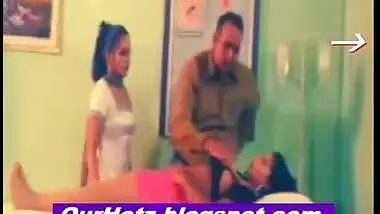 Lesbian girls boobs checked by a doctor