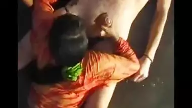 NRI outdoor threesome group sex videos