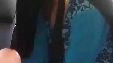 Beautiful Pathani girl sucking dick of her boyfriend in car