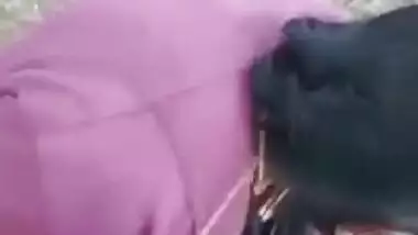 Skillful Desi slut pleases the man with wet XXX blowjob outdoors