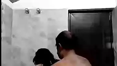 Desi sexy wife nude bath with old father in lw
