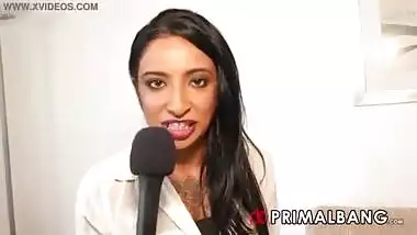 Slutty Indian Television Presenter organises a interracial shag for horny Russian Model PrimalBang