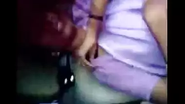 Tamil aunty outdoor boobs show in car – Lover sucks hard nipples
